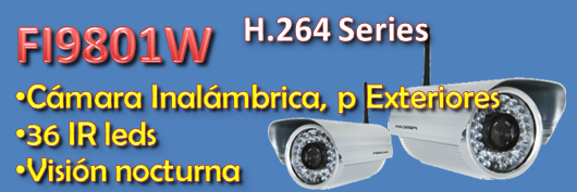 Cámara IP Foscam, FI9801W